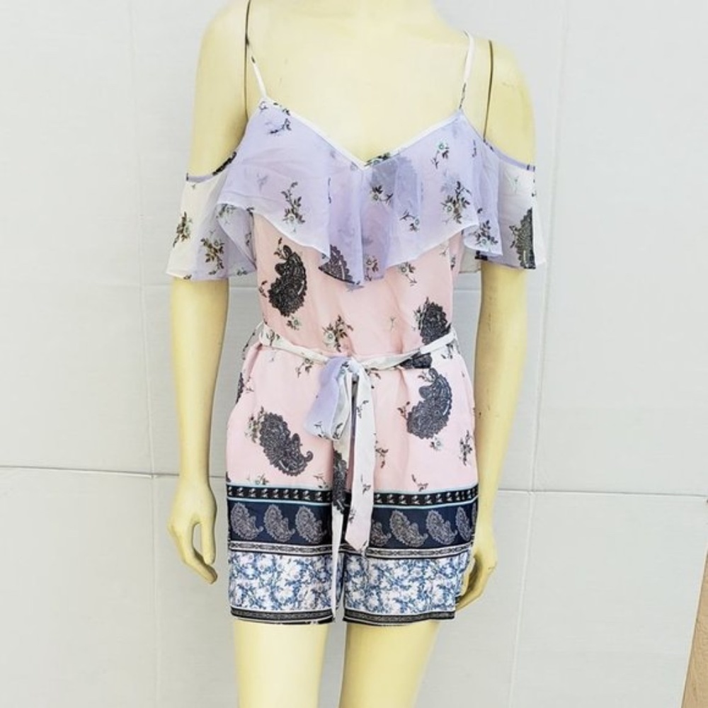New GUESS by Marciano Off-The-Shoulder Romper SZ S
